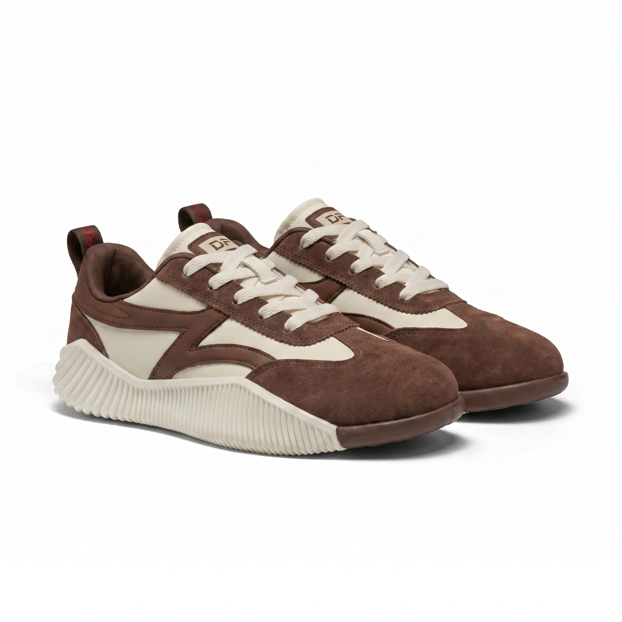 DeFlorance Cloudea 2.0 sneakers in Mocha, three-quarter view